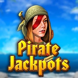 Pirate Jackpots online game logo by Belatra Games on magriotis.gr
