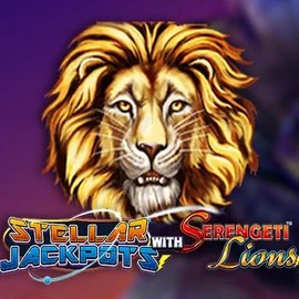 Stellar Jackpots with Serengeti Lions slot visual from Lightning Box Game available on magriotis.gr